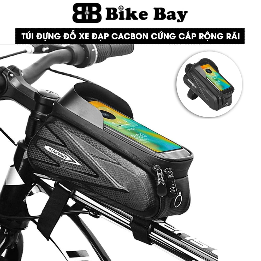 Túi xe đạp, túi treo sườn xe đạp bản nâng cấp dáng cứng cáp chống nước hiệu quả 07  TCB02