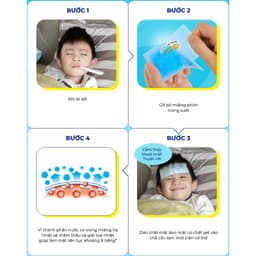 Miếng dán hạ sốt giảm nhiệt cho trẻ sơ sinh và trẻ nhỏ LION Hiepita Nhật Bản Túi 2 miếng 6