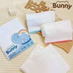 Khăn tắm xô cho bé 4 lớp, 6 lớp xuất nhật Bunny khổ 75x75, vải xô cao cấp xuất nhật mềm mại không xù bông. 2