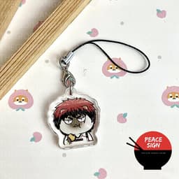 (Tặng móc khóa) Móc dây treo điện thoại KUROKO NO BASKET ver MẶT MÈO in hình Tuyển thủ vô hình chibi mica móc khóa anime 5