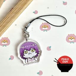 (Tặng móc khóa) Móc dây treo điện thoại KUROKO NO BASKET ver MẶT MÈO in hình Tuyển thủ vô hình chibi mica móc khóa anime 6