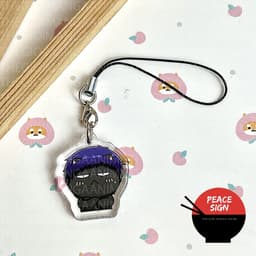 (Tặng móc khóa) Móc dây treo điện thoại KUROKO NO BASKET ver MẶT MÈO in hình Tuyển thủ vô hình chibi mica móc khóa anime 8