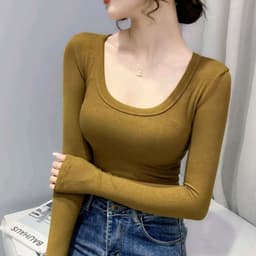 Áo Thun Nữ BIgsize Tay Dài LIMO Áo Phong Ôm Body Xinh Dễ Thương Mặc Nhà Đi Chơi Thun Tăm Lạnh MS3003 4
