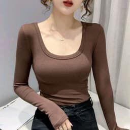 Áo Thun Nữ BIgsize Tay Dài LIMO Áo Phong Ôm Body Xinh Dễ Thương Mặc Nhà Đi Chơi Thun Tăm Lạnh MS3003 6