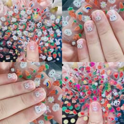 Sét 30 tấm sticker dán móng cho bé nhiều mẫu nhiều chủ đề dễ thương 1