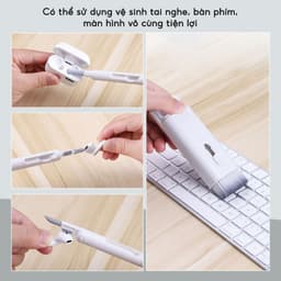 Bộ Dụng Cụ Vệ Sinh Laptop Máy Tính SMTech Bộ Vệ Sinh Bàn Phím Màn Hình Tai Nghe Điện Thoại Nhỏ Gọn 2
