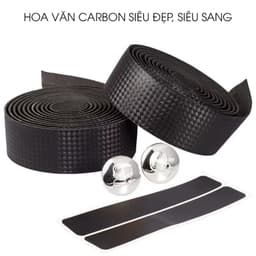Dây cuốn ghi đông xe đạp vân CARBON, Băng cuốn tay lái EVA chống trơn trượt siêu chắc chắn - DCGD01 6