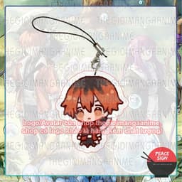 (mua 1 tặng 1) Dây treo điện thoại in hình FRIEREN: BEYOND JOURNEY'S END ver MÁ HỒNG mica dây móc khóa anime tiện lợi  4