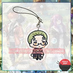 (mua 1 tặng 1) Dây treo điện thoại in hình FRIEREN: BEYOND JOURNEY'S END ver MÁ HỒNG mica dây móc khóa anime tiện lợi  5