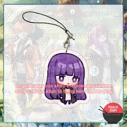 (mua 1 tặng 1) Dây treo điện thoại in hình FRIEREN: BEYOND JOURNEY'S END ver MÁ HỒNG mica dây móc khóa anime tiện lợi  6