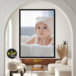 Tranh dán tường hình Em Bé Xinh cho mẹ bim sữa ngắm, tranh decor trang trí phòng ngủ cho mẹ, tranh treo tường kèm keo. 1