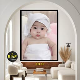 Tranh dán tường hình Em Bé Xinh cho mẹ bim sữa ngắm, tranh decor trang trí phòng ngủ cho mẹ, tranh treo tường kèm keo. 8