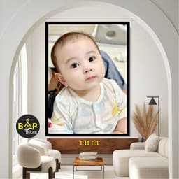 Tranh dán tường hình Em Bé Xinh cho mẹ bim sữa ngắm, tranh decor trang trí phòng ngủ cho mẹ, tranh treo tường kèm keo. 5