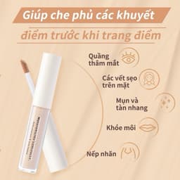 [JudyDoll] Kem che khuyết điểm JudyDoll Traceless Cloud-Touch Concealer Bền màu Lâu trôi Không cakey 3.2g 3