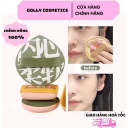 Mút Trang Điểm Big Size XL Rubycell Tán Kem Nền Cushion Phấn Phủ Che Khuyết Điểm Lì Mịn Thấm Nước Dễ Vệ Sinh 1