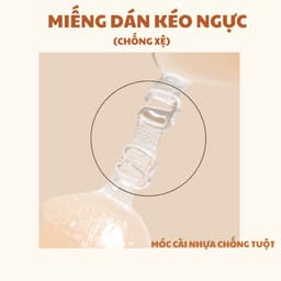 Miếng Dán Ngực Silicone Cài Trước Chống Chảy Xệ Chống Thấm Nước Giúp Tạo Khe V1 Lê Ngọc 173 7