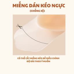 Miếng Dán Ngực Silicone Cài Trước Chống Chảy Xệ Chống Thấm Nước Giúp Tạo Khe V1 Lê Ngọc 173 8