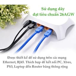 Dây cáp mạng  bấm sẵn 5m 10m 15m 20m 25m 30m tốc độ cao 1000mbps màu xanh 5
