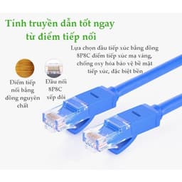 Dây cáp mạng  bấm sẵn 5m 10m 15m 20m 25m 30m tốc độ cao 1000mbps màu xanh 6