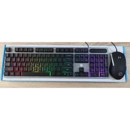 Bộ bàn phím và chuột Gaming giả cơ HP KM300F gaming  kim loại led màu 7