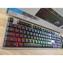 Bộ bàn phím và chuột Gaming giả cơ HP KM300F gaming  kim loại led màu 9