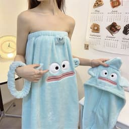 Set khăn tắm  món ( khăn quây-khăn trùm tóc-băng đô ) mẫu mới 2024 hàng dày dặn loại 1 3