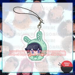 (mua 1 tặng 1) Móc dây treo điện thoại BLUE LOCK ver HOODIE TAI THỎ in hình anime chibi mica acrylic móc khóa 5