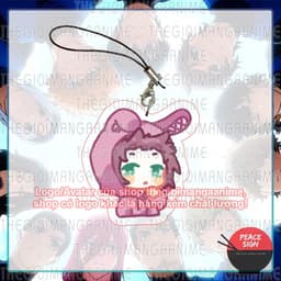 (mua 1 tặng 1) Móc dây treo điện thoại BLUE LOCK ver HOODIE TAI THỎ in hình anime chibi mica acrylic móc khóa 9