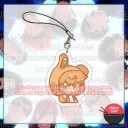 (mua 1 tặng 1) Móc dây treo điện thoại BLUE LOCK ver HOODIE TAI THỎ in hình anime chibi mica acrylic móc khóa 8