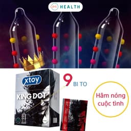 Bao cao su gai XTOY KING RING gai lớn, bcs siêu bi gai, nhiều gel bôi trơn, hương dâu - OMIHEATLTH SHOP 8