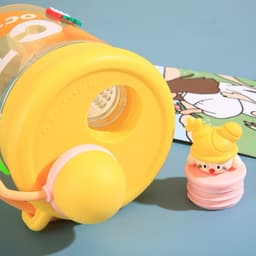 Bình Nước Hoạt Hình Dễ Thương Oct 560ml Chống Rỉ Nước Khi Úp Ngược, Có Quai Cầm Chắc Alulu.store 5