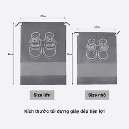 COMBO 5 Túi Đựng Giày Dép Du Lịch JYoohome Có Dây Treo Vali, Túi Bảo Quản Giày Chống Bụi Bẩn Ẩm Mốc 7