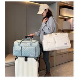 Túi Du Lịch Xách Tay Dựng Quần Áo Chống Nước Cỡ Lớn, Túi Xách Đựng Đồ Đa Năng Có Quai Cài Vali và Ngăn Đựng Giày Du Lịch 1