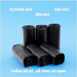 "3 Cuộn Túi Đựng Rác Tự Phân Hủy Sinh Học 55x65cm - Bảo Vệ Môi Trường - TH9696" 9
