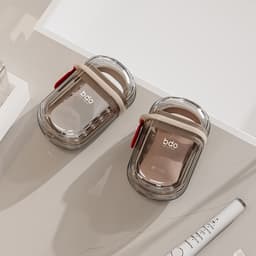 Hộp đựng xà bông du lịch trong suốt bỏ túi LOMO bdo thiết kế nắp đậy chống rỉ nước và khay thoát nước tiện dụng 9