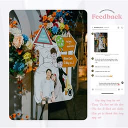[Bảng Chipi Cưới 02] Bảng Chipi Cưới Để Cổng, Bảng Chào Khách, Bảng Welcome Trang Trí Đám Cưới 2
