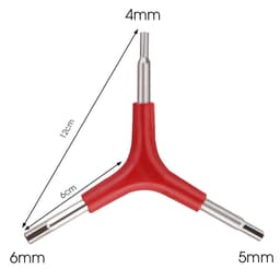 Lục giác 3 đầu 4 5 6mm dạng chữ Y, Bộ lục giác sửa chữa xe đạp chuyên dụng 3 trong 1 - LG3D 5
