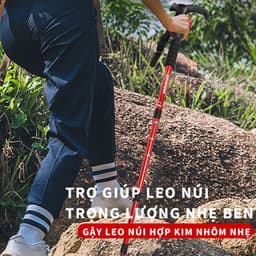 Gậy Leo Núi KEEP Gậy leo núi trekking gấp khúc dùng phượt dã ngoại dành cho nam và nữ tiện lợi 3