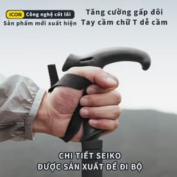 Gậy Leo Núi KEEP Gậy leo núi trekking gấp khúc dùng phượt dã ngoại dành cho nam và nữ tiện lợi 5