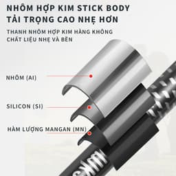 Gậy Leo Núi KEEP Gậy leo núi trekking gấp khúc dùng phượt dã ngoại dành cho nam và nữ tiện lợi 7