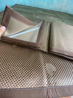 Chiếu mây lụa cao cấp hai lớp,chiếu mây lụa tơ tằm mềm mại thoáng khí chất mây xịn giặt máy giặt tay được 7