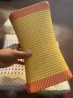 gối mây tre Đan cao cấp, gối mây mềm mại thoải mái cho cổ và vai gáy 2