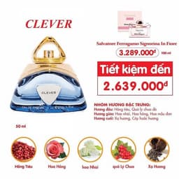 Nước Hoa Nữ Clever 50ml - SANG TRỌNG VÀ HIỆN ĐẠI- Cam kết chính hãng 2