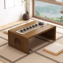 Bàn bệt kiểu nhật ZATAKU gấp gọn gỗ tự nhiên nhập khẩu nguyên chiếc TOTORO HOUSE 1