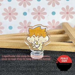 (mua 1 tặng 1) (3cm) Standee mini HAIKYUU!! ver NGẬM NÚM Vua Bóng Chuyền tượng chibi mica acrylic anime trang trí 3