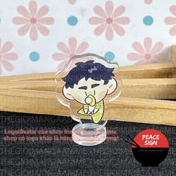 (mua 1 tặng 1) (3cm) Standee mini HAIKYUU!! ver NGẬM NÚM Vua Bóng Chuyền tượng chibi mica acrylic anime trang trí 7