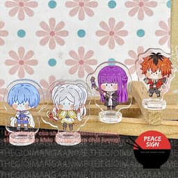 (mua 1 tặng 1) (3cm) MÔ HÌNH Frieren: Beyond Journey's End ver ĐẦU BỰ Standee Pháp Sư Tiễn Táng acrylic anime chibi 1