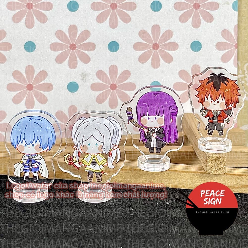(mua 1 tặng 1) (3cm) MÔ HÌNH Frieren: Beyond Journey's End ver ĐẦU BỰ Standee Pháp Sư Tiễn Táng acrylic anime chibi