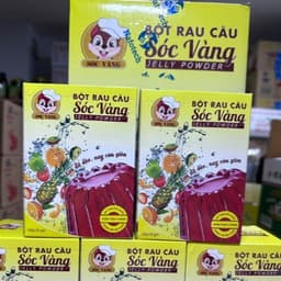 Sỉ 1 Thùng 10 Hộp Bột Rau Câu Sóc Vàng 1
