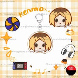 (mua 1 tặng 1) Mô hình 3cm móc khóa standee KENMA HAIKYUU!! Vua bóng chuyền in hình anime chibi mica trong acrylic 4